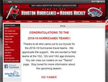 Tablet Screenshot of houndsicehockey.org